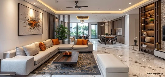 Living space, artist impression